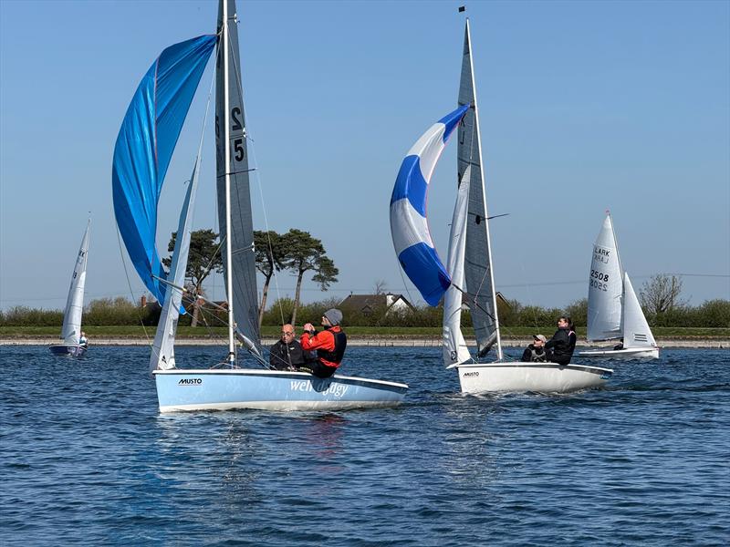 Craftinsure Lark Travellers Series Round 2 at South Staffs photo copyright James Croxford & Martin Rubrey taken at South Staffordshire Sailing Club and featuring the Lark class