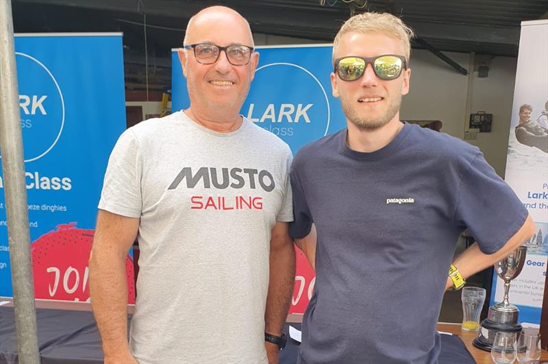 Second overall, Stuart and Nick Hydon - Musto Lark Nationals 2026 at Fowey - photo © Nigel Hufton