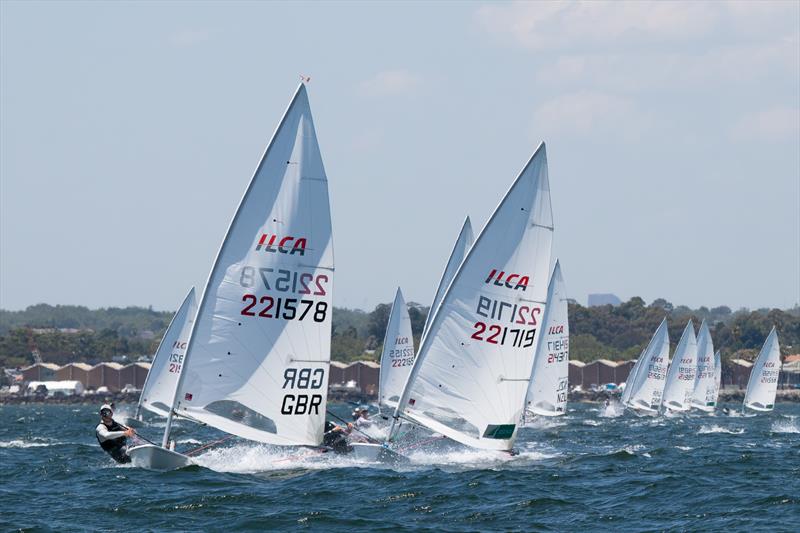 The ICLA 7 fleet enjoyed some great breezes after the racing had been APd waiting for the wind photo copyright A.J. McKinnon taken at Royal Brighton Yacht Club and featuring the ILCA 7 class