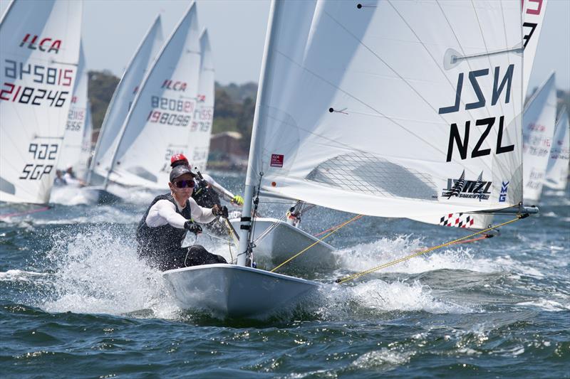 George Gautrey for New Zealand is currently in 9th position with a 6th and a 17th in today's racing photo copyright A.J. McKinnon taken at Royal Brighton Yacht Club and featuring the ILCA 7 class