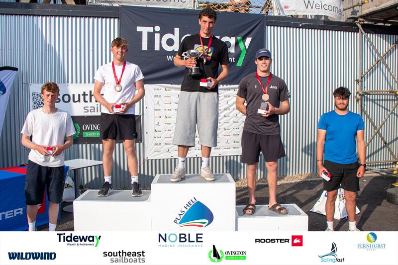 ILCA 7 Open Podium in the ILCA Nationals & Open Championships at Plas Heli photo copyright James Harle taken at Plas Heli Welsh National Sailing Academy and featuring the ILCA 7 class