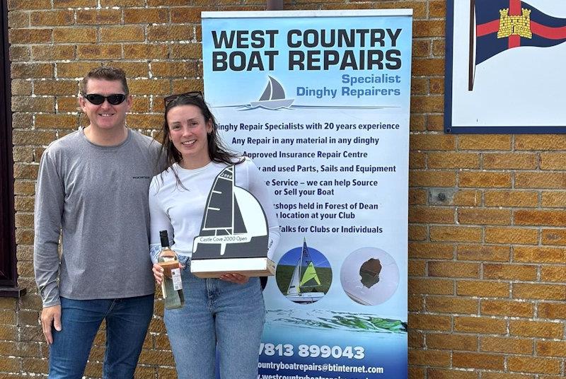 Simon and Katie Horsfield, overall winners - West Country Boat Repairs 2000 class Millennium Series at Castle Cove - photo © Jay Whitehead