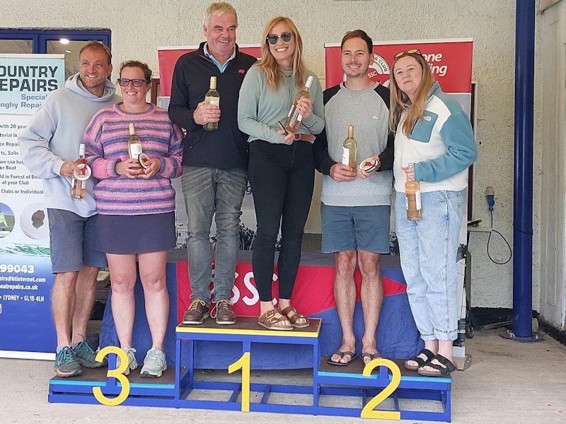 Podium places - West Country Boat Repairs 2000 class Millennium Series at Stone SC - photo © Skip Atkins