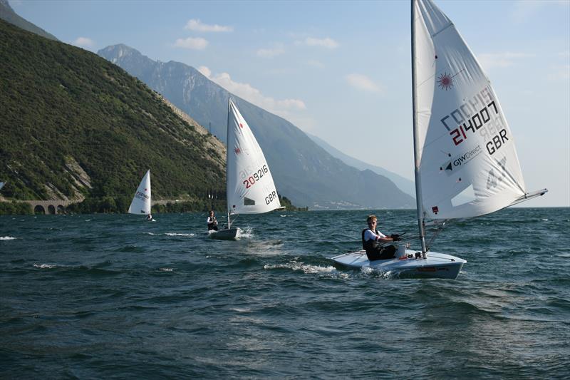 Jack Graham-Troll at the Lake Garda race clinic photo copyright Jack Rockett taken at  and featuring the ILCA 4 class