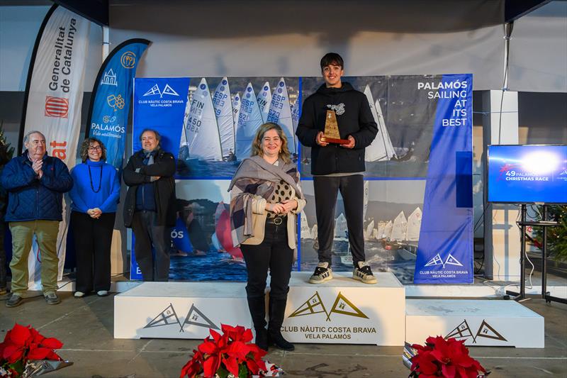 Marc Abara, winner of the Diputació de Girona Trophy for Best Youth Sailor - 49th Palamós Christmas Race - photo © Oscar Torveo