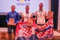 ILCA 6 Men's Under 21 Podium in the Senior European Championships in Marstrand, Sweden &copy; Thom Thow / EurILCA
