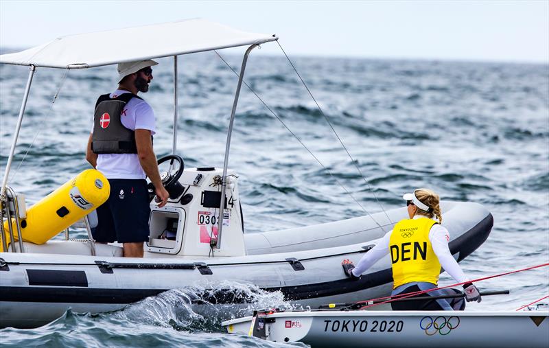 Anne-Marie Rindom (DEN) in the Women's Laser Radial on Tokyo 2020 Olympic Sailing Competition Day 6 - photo © Sailing Energy / World Sailing