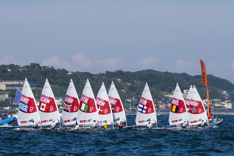 Women's Laser Radial Medal Race at the Tokyo 2020 Olympic Sailing Competition - photo © Sailing Energy / World Sailing