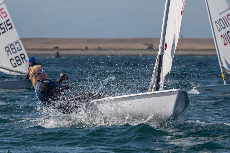 Matilda NICHOLLS in the UKLA Noble Marine ILCA6 Autumn Qualifier - photo © Georgie Altham