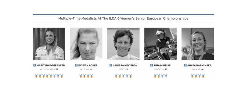 Hall of Fame – ILCA 6 Women European Champions - photo © EurILCA