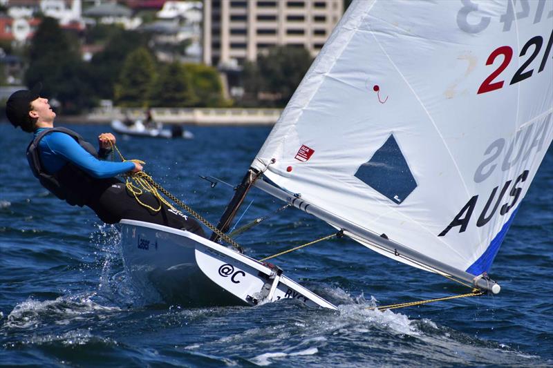 Nicholas Schoe sailing the ILCA 6 - photo © Jane Austin