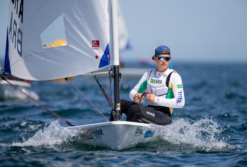 Like father, like son: Erik Scheidt is following in the footsteps of the five-time Olympic medalist in the open ILCA 6 at Kieler Woche and is among the leaders - photo © Christian Beeck / Kieler Woche