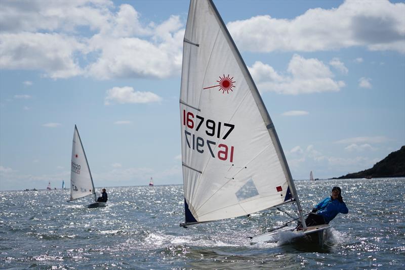 Anastasia Yaoyao going well mid fleet - Solway YC Cadet Week - photo © Finlay Train