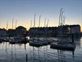 Boats at sunset - Sailing Chandlery SB20 UK National Championship at Weymouth © SB20 Class UK