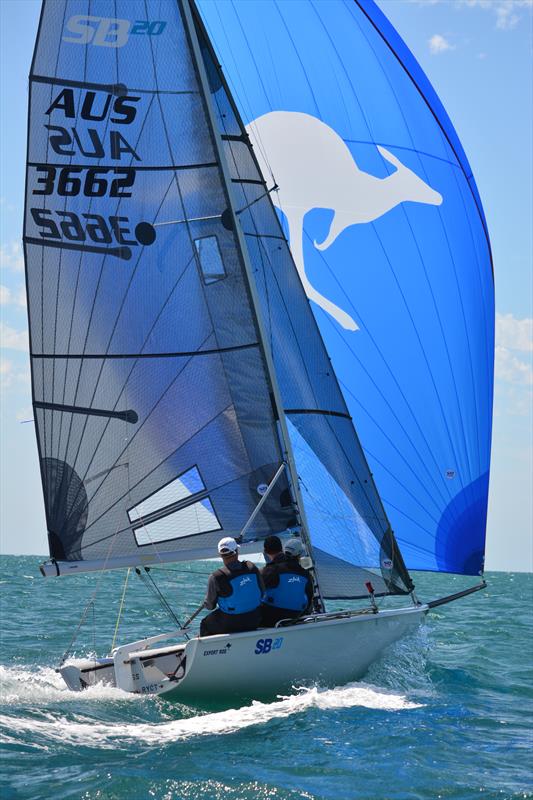 Export Roo on day 1 of the SB20 Australian Championship photo copyright Colleen Darcey taken at Blairgowrie Yacht Squadron and featuring the SB20 class
