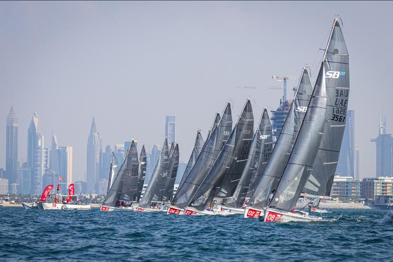 2025 Wicked SB20 Middle East & UAE Championships - 25 one-design SB20s raced in Dubai photo copyright Mikey Brignall / DOSC taken at Dubai Offshore Sailing Club and featuring the SB20 class