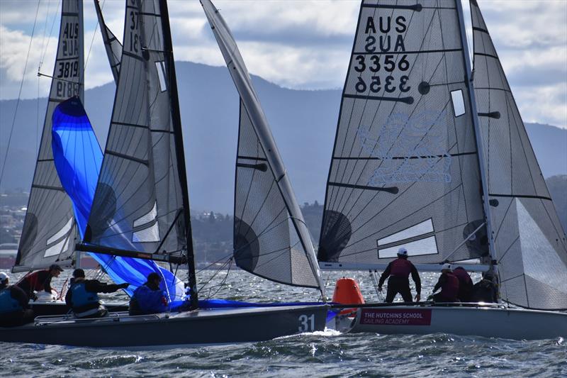 Warwick Dean leading Export Roo in a great day of racing - 2026 Storm Bay Apparel SB20 Australian Championship Day 2 - photo © Jane Austin