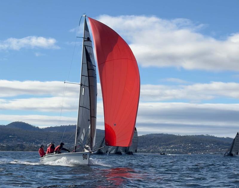 The Friends School (Red) during the SB20 Tasmanian Schools Championship 2026 - photo © Eirini Marios