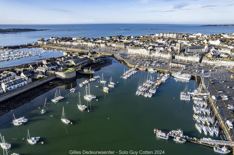 Tom Dolan set for the Solo Guy Cotten photo copyright Gilles Dedeurwaerder taken at Société des Régates de Concarneau and featuring the Figaro class