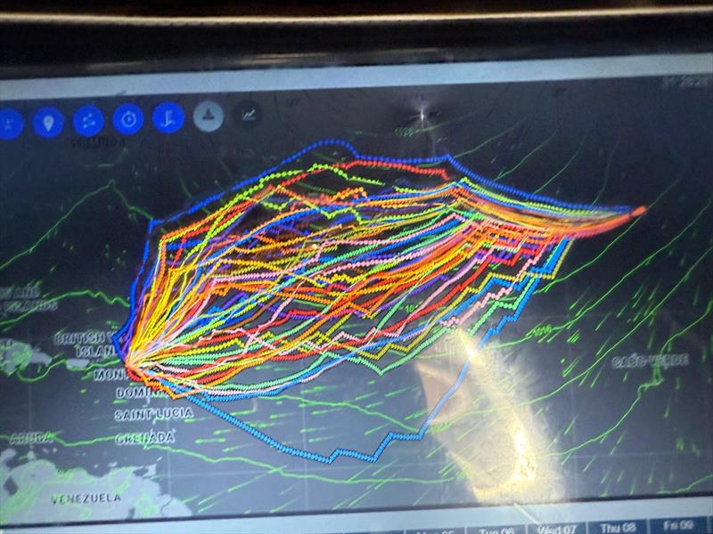 A view of the Transat Paprec tracker on Cap St Barth - photo © Cindy Brin & Thomas André (Cap St Barth)