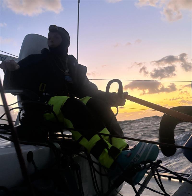 FAUN - Transat Paprec Day 10 photo copyright Adrien Simon et Chloé Le Bars (FAUN) taken at Société des Régates de Concarneau and featuring the Figaro class