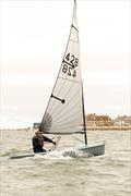 Simon Hopkins during the Lightning 368 Sanders Sails Travellers Series at West Kirby Sailing Club &copy; Adrian Hollier