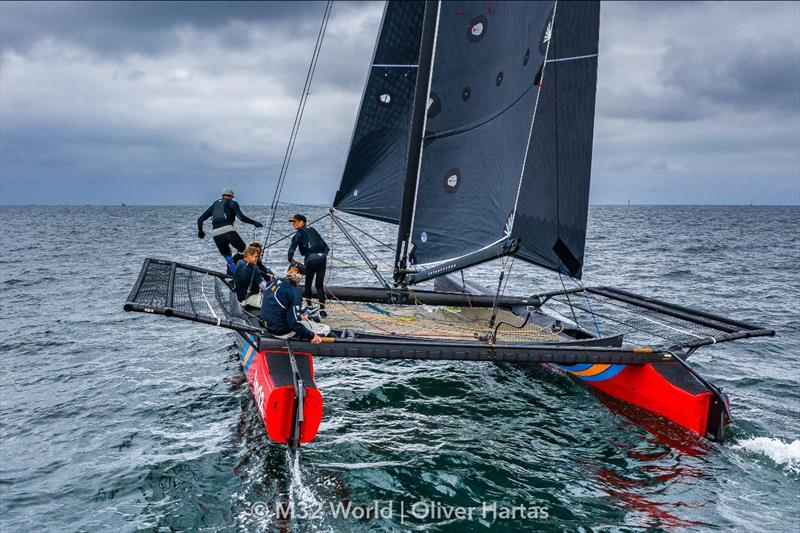 Inga from Sweden with skipper Richard Goransson in Marstrand photo copyright M32 World / Oliver Hartas taken at  and featuring the M32 class