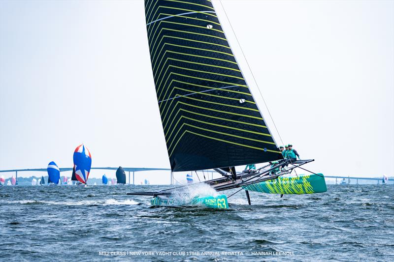 M32 fleet during the 171st New York Yacht Club Annual Regatta photo copyright Hannah Lee Noll taken at New York Yacht Club and featuring the M32 class