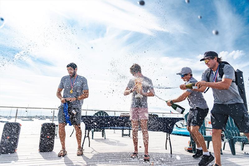 YoungBlood knows how to celebrate a win - M32 North American Championship 2026 - photo © Hannah Lee Noll