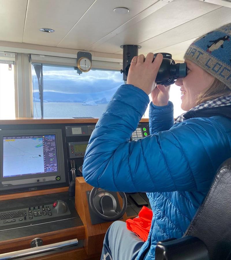 Lou Hoskin in Antarctica - photo © RNLI