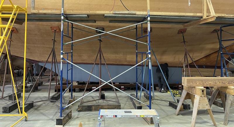 New MarsKeel Installed on SY Doris - photo © MarsKeel