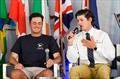 “Changing of the Guard”, 2024 winner Cole Tapper left, and runner-up Jeffrey Petersen, right, at Governor's Cup press conference. After two previous wins, Petersen is “aged out” leaving the 2025 field to Tapper who will try to get his second win in 2025 © Tom Walker