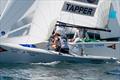 Skipper Cole Tapper (AUS) with crew Jack Frewin and Hamish Vass  - 58th Governor's Cup International Youth Match Racing Championship Day 4 &copy; Tom Walker