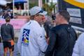 2025 Bermuda Gold Cup - Ian Williams (GBR) congratulating Johnie Berntsson on his Gold Cup win &copy; Ian Roman / WMRT