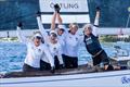 2025 Bermuda Gold Cup - A victorious Wings Sailing Team (l-r) Anna White, Anna Ostling,  Linnea Wennergern, Elisabeth Nilsson and  Annika Carlunger &copy; Ian Roman / WMRT