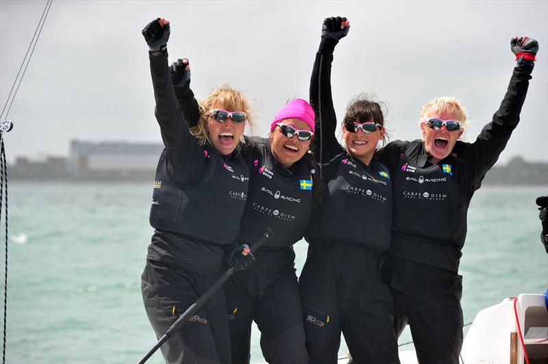 Anna Kjellberg wins the ISAF Women's Match Racing Worlds in Cork photo copyright Michael Mac Sweeney / Provision taken at Royal Cork Yacht Club and featuring the Match Racing class