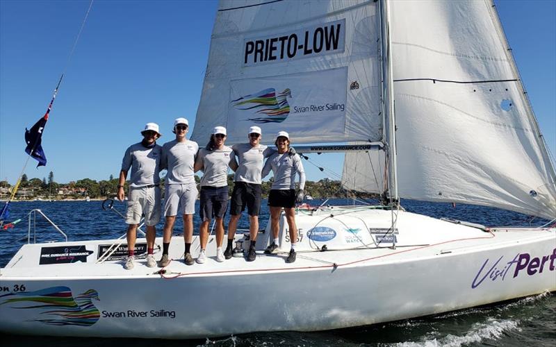 Ethan Prieto-Low - 2022 Perth Youth Cup Stage 1 photo copyright Swan River Sailing taken at Royal Freshwater Bay Yacht Club and featuring the Match Racing class