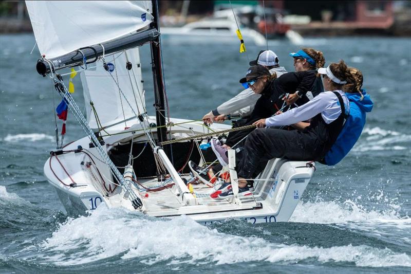 Megan Thomson (NZL) - 2.0 Racing on 2022 World Match Racing Tour Final in Sydney day 4 - photo © Andrea Francolini / WMRT