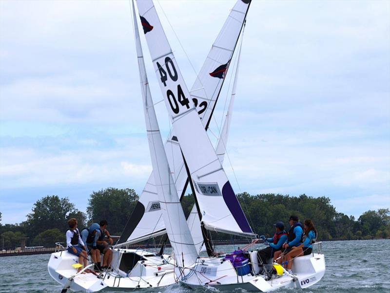 2025 Detroit Cup photo copyright Trish Kirkman taken at Bayview Yacht Club, Michigan and featuring the Match Racing class