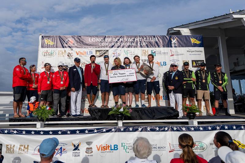 Podium the 61st Congressional Cup at Long Beach Yacht Club - photo © Ian Roman / WMRT