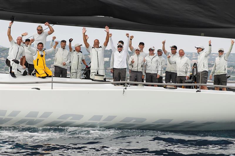 Dario Ferrari's 75ft long former Maxi 72 Cannonball claimed Maxi 2 - IMA Mediterranean Maxi Inshore Challenge - Les Voiles de Saint-Tropez photo copyright Gilles Martin-Raget taken at Société Nautique de Saint-Tropez and featuring the Maxi 72 Class class