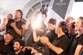 Jubilant Pascale Descaux with her Tilakkhana II crew that includes eight leading female sailors © SailingShots by Maria Muiña