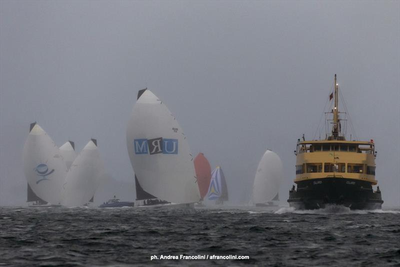 URM lead the battle of the kites after the start in the Cabbage Tree Island race. - photo © Andrea Francolini