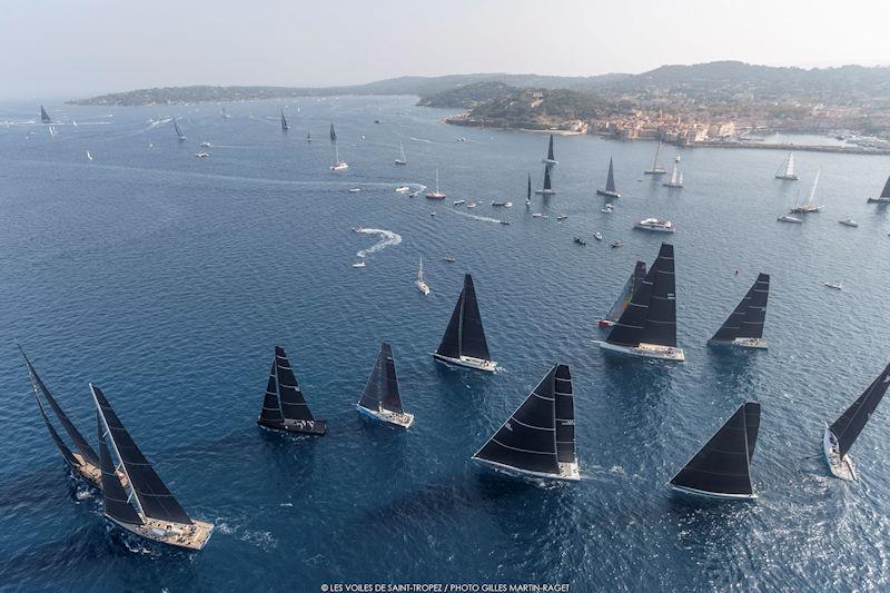 Maxi 2 sets sail at Les Voiles de Saint-Tropez photo copyright Gilles Martin-Raget / www.martin-raget.com taken at Société Nautique de Saint-Tropez and featuring the Maxi class