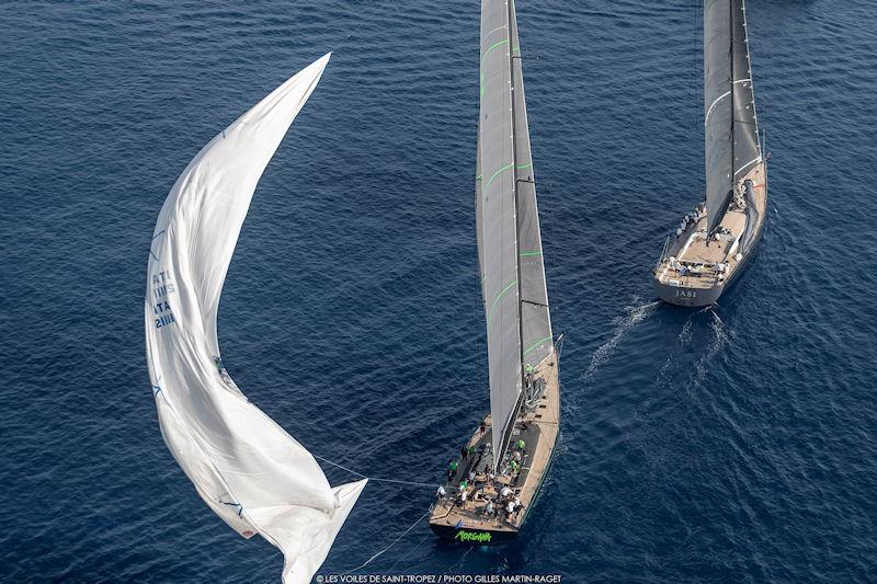 Kite drop on board the Southern Wind 100 Morgana at Les Voiles de Saint-Tropez - photo © Gilles Martin-Raget / www.martin-raget.com