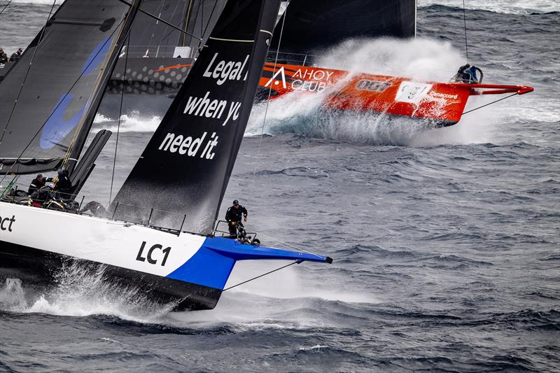 Neck and Neck out the Heads, as the bowmen stow the furler - won't be needing that for a while.. - photo © Kurt Arrigo / Rolex