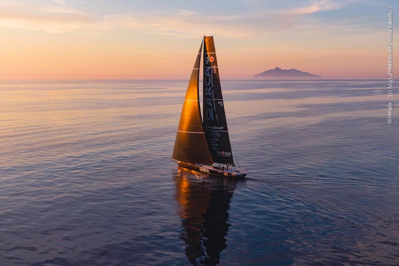 Dawn breaks for ARCA SGR - still little wind photo copyright Fabio Taccola taken at Yacht Club Livorno and featuring the Maxi class
