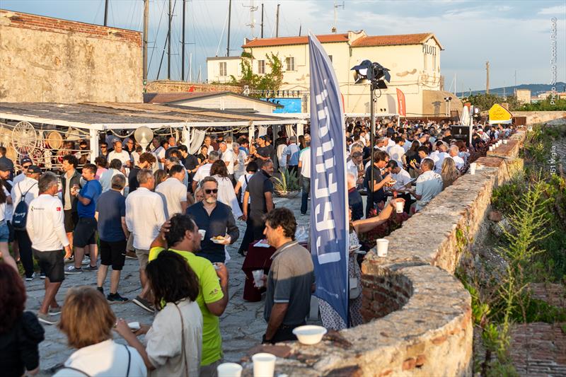 The pre-race party at Yacht Club Livorno photo copyright Fabio Taccola taken at Yacht Club Livorno and featuring the Maxi class