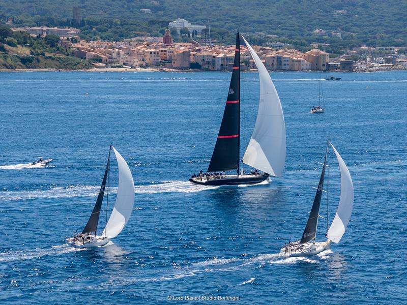 Event sponsor Pier Luigi Loro Piana's My Song finishing off Saint-Tropez today at the 73rd Loro Piana Giraglia - photo © Loro Piana / Studio Borlenghi