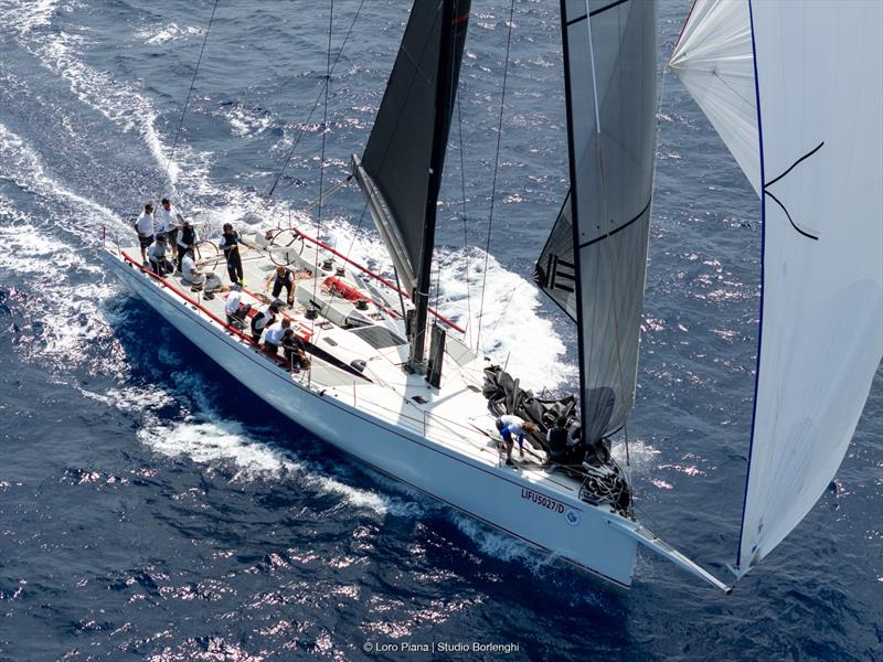 Guido Paolo Gamucci's canting keel Mylius 60 Cippa Lippa X en route to maxi/IRC 0 victory in the offshore race - photo © Loro Piana / Studio Borlenghi